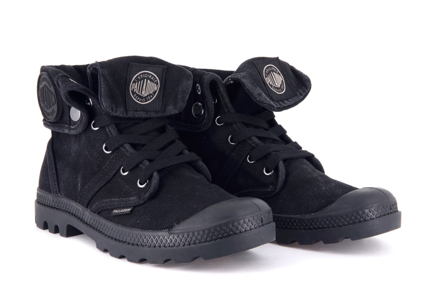 بلاديوم حريمي بالابروس فضفاض أسود معدن