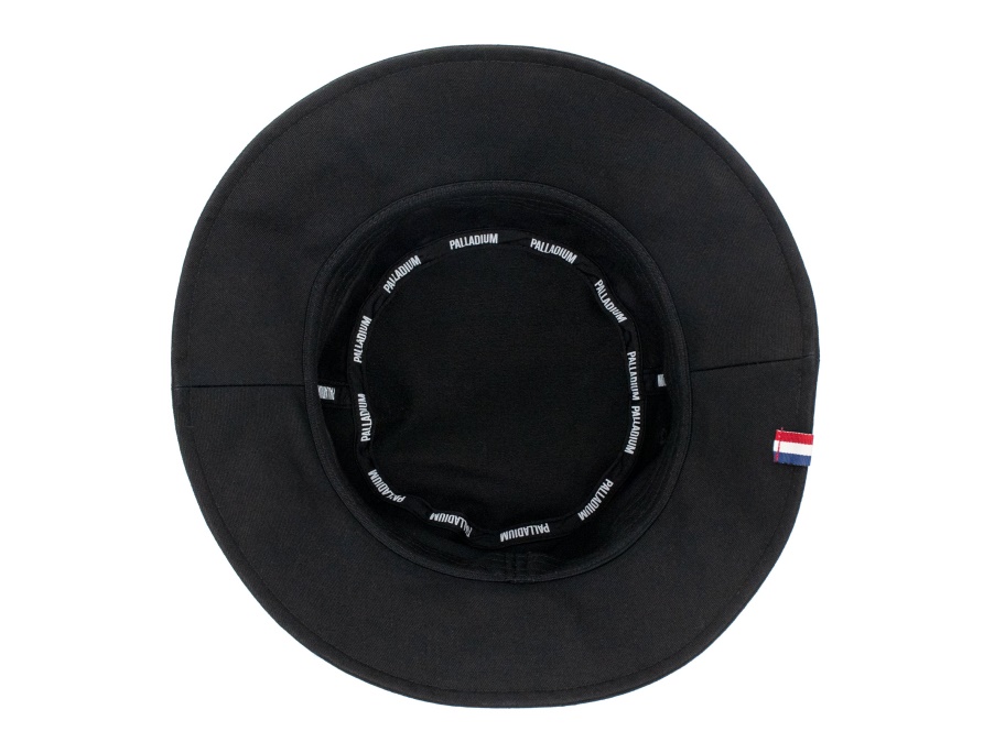 قبعة دلو من البلاديوم بشعار حافة سوداء