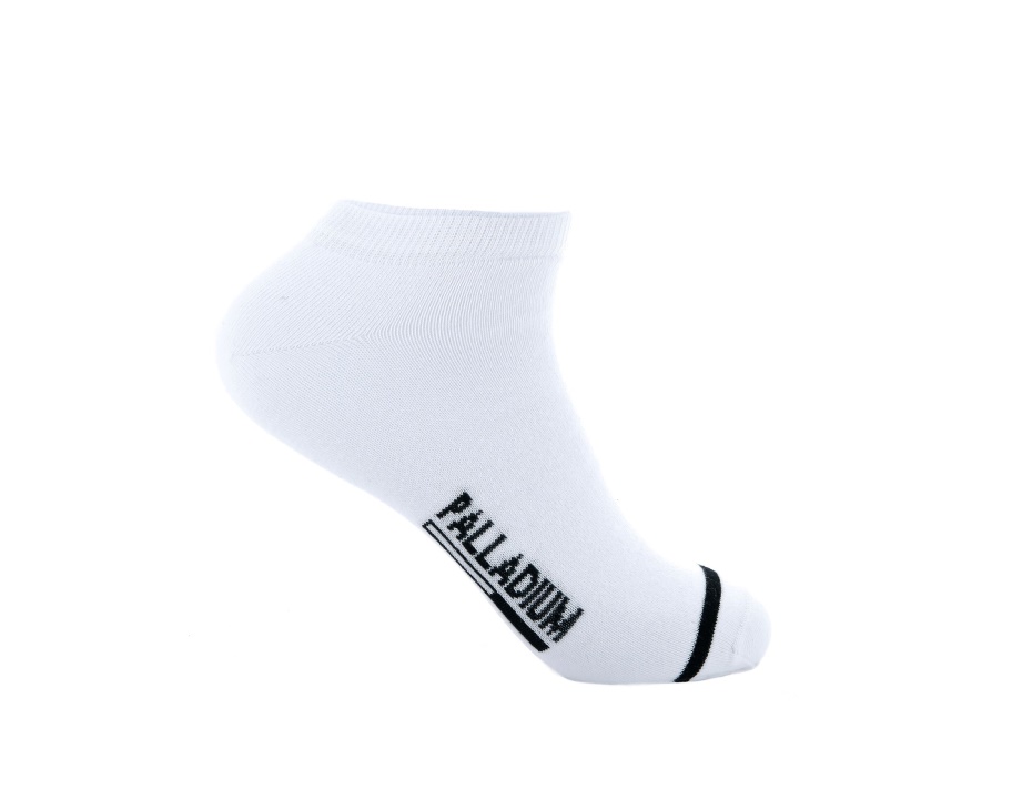 الرجال البلاديوم الكاحل الأساسية أبيض رمادي