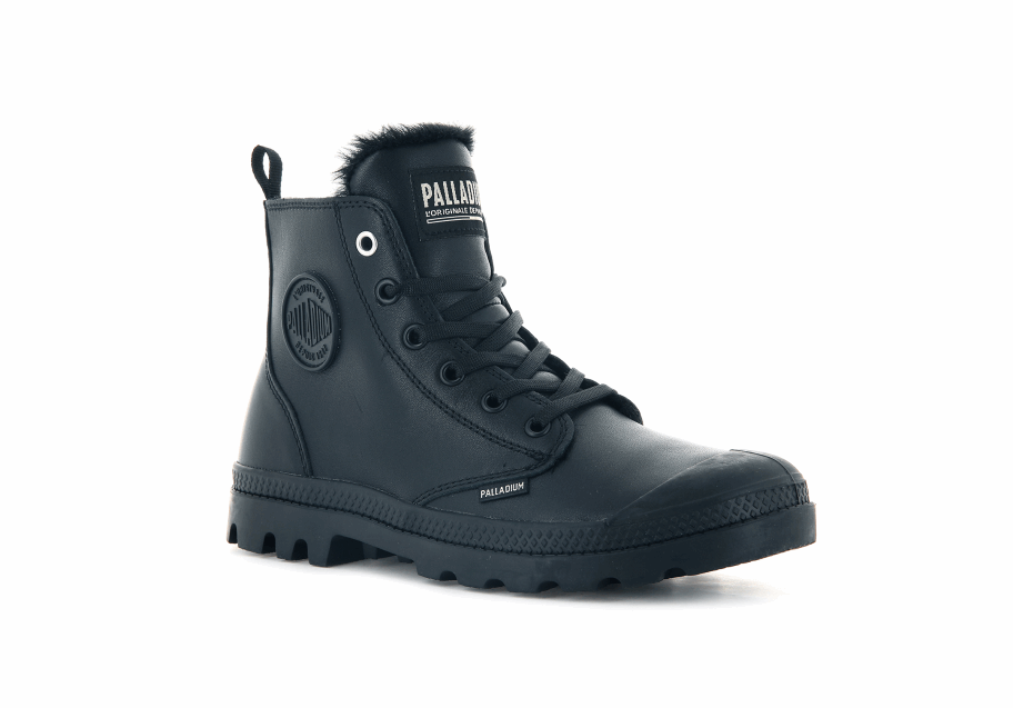 Palladium Pampa Hi Zip Leather S أسود