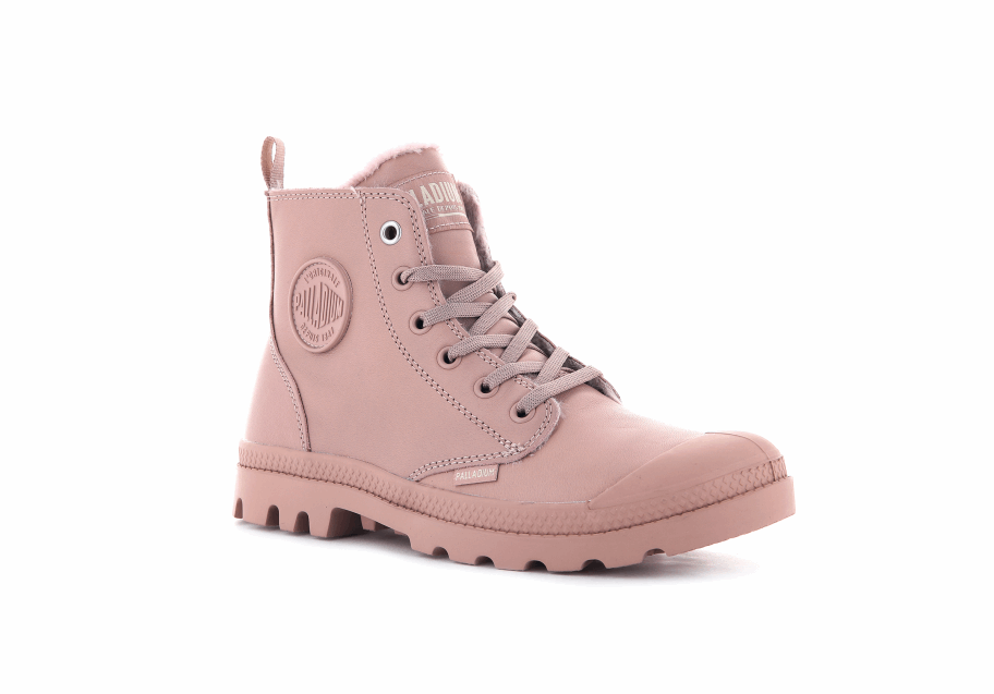 Palladium Pampa Hi Zip Leather S Misty Rose