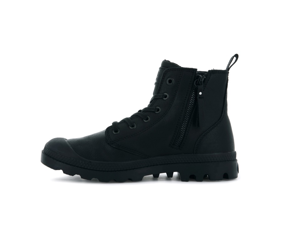 Palladium Pampa Hi Zip Lth Ess أسود