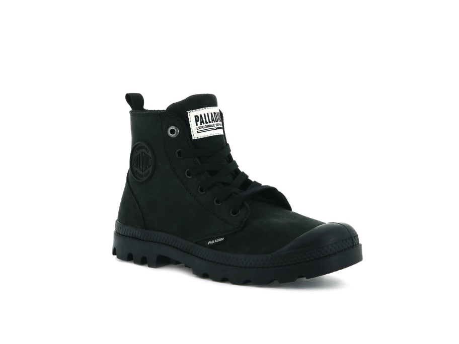 Palladium Pampa Hi Zip Nubuck أسود