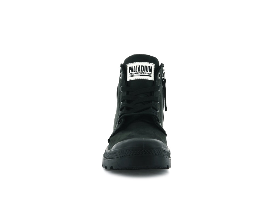 Palladium Pampa Hi Zip Nubuck أسود