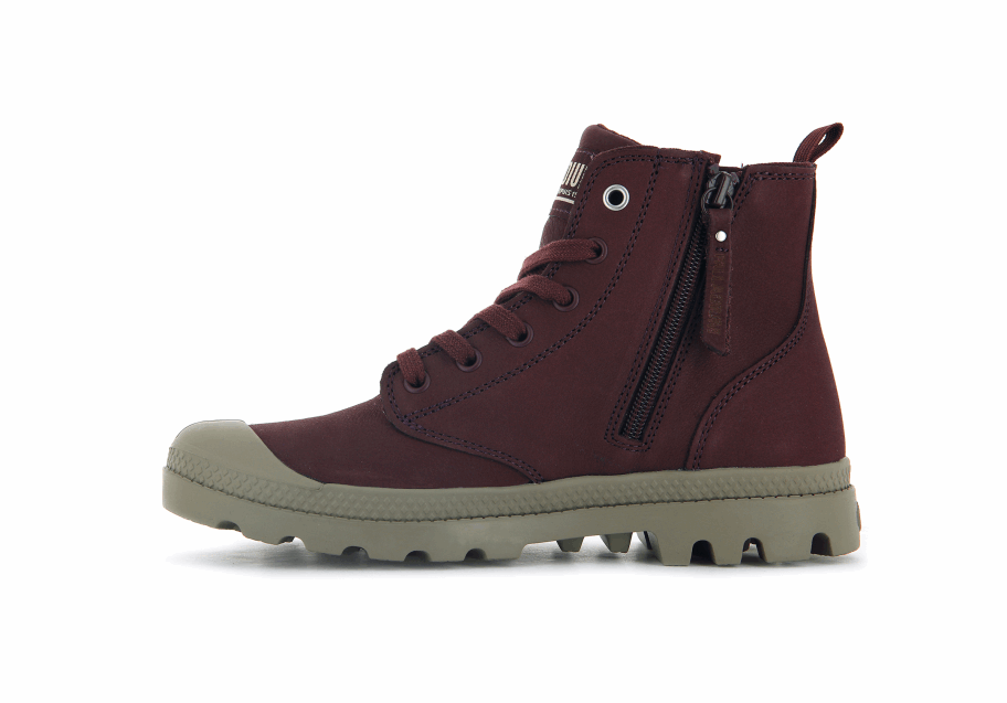 Palladium Pampa Hi Zip Sl Decadent Chocolate