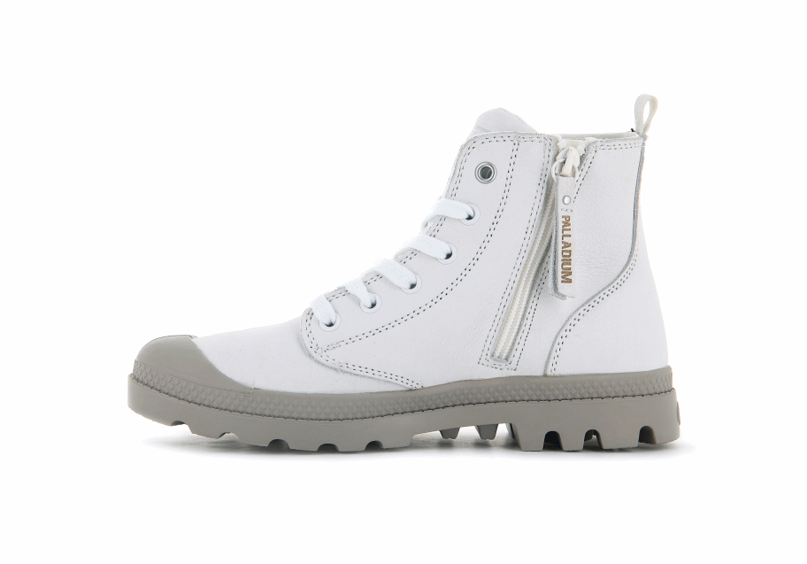Palladium Pampa Hi Zip Sl أبيض نجمة