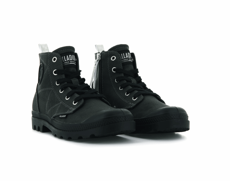 Palladium Pampa Zip Desertwash رمادي غامق باهت