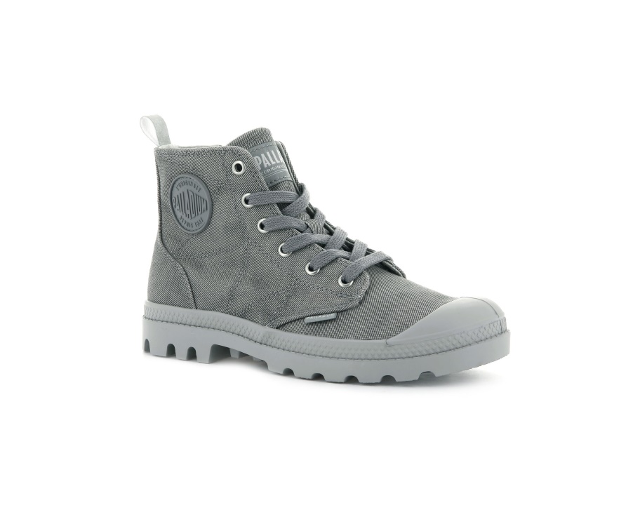 Palladium Pampa Zip Desertwash رمادي غامق